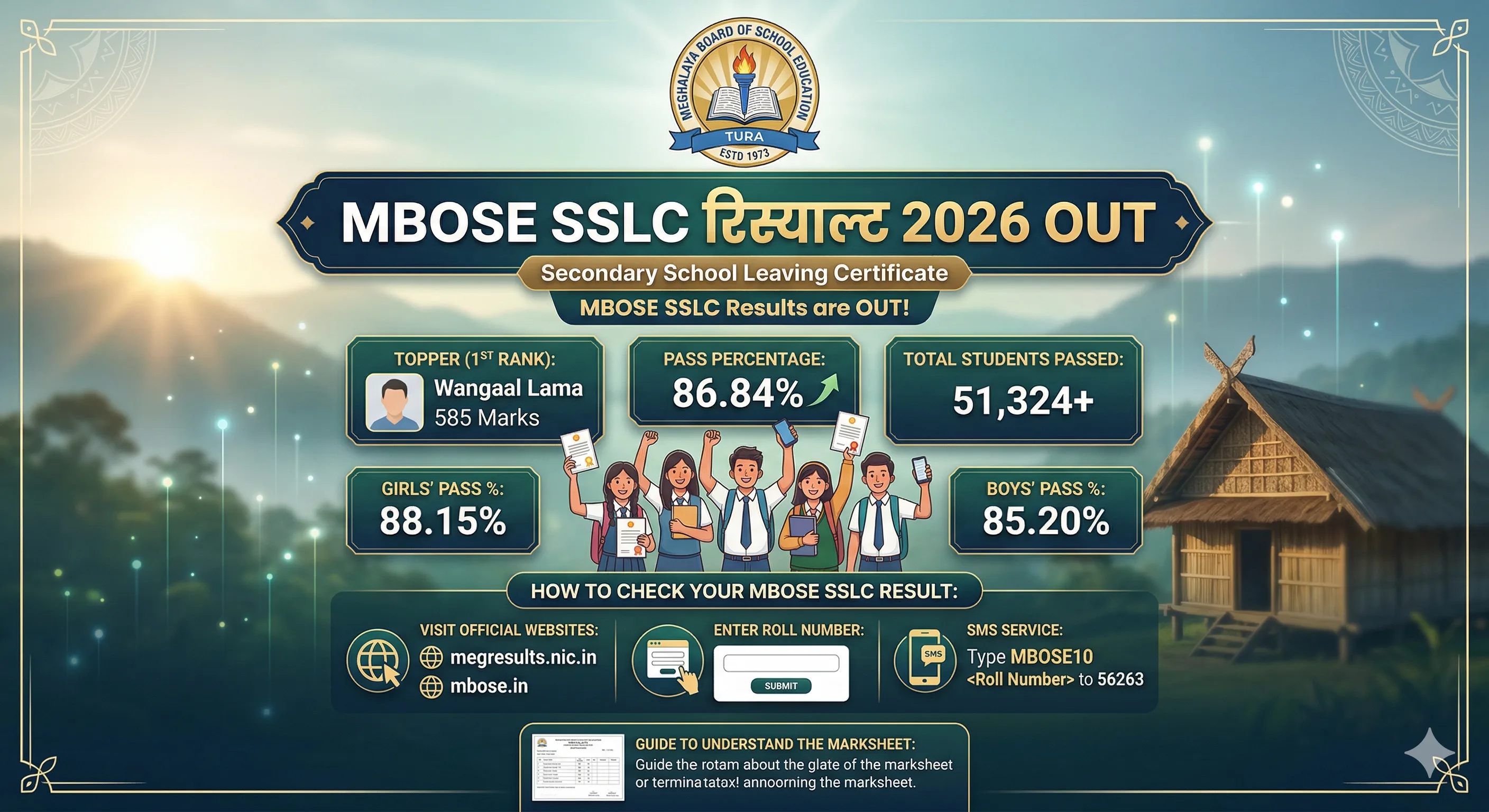 MBOSE SSLC Result 2026 Out: Meghalaya Board 10th Ka Result Hua Jaari, Aise Karein Check