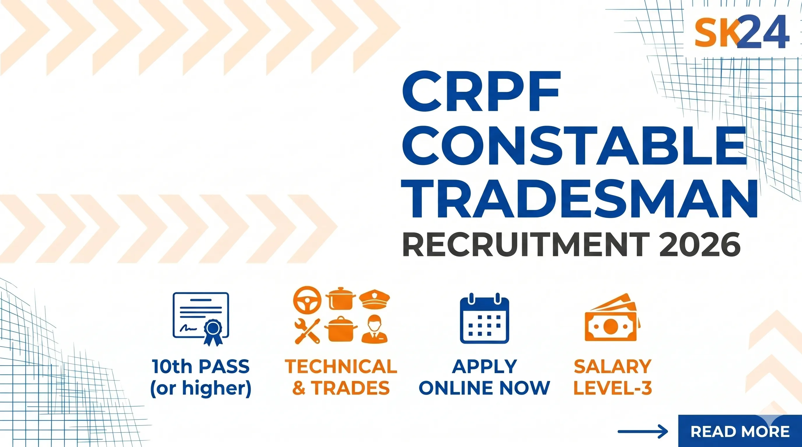 CRPF Constable Tradesman Recruitment 2026: Notification Out for 9195 Posts, Apply Online Now