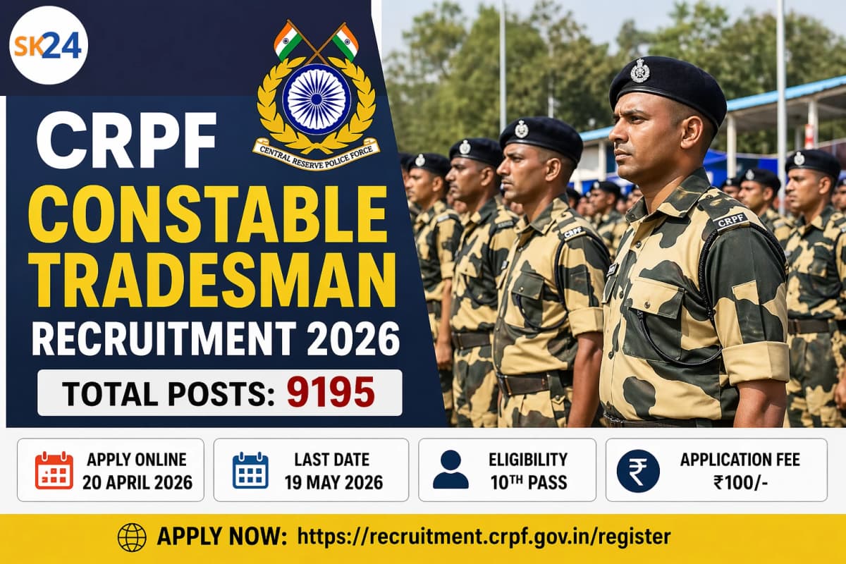CRPF Constable Tradesman Recruitment 2026
