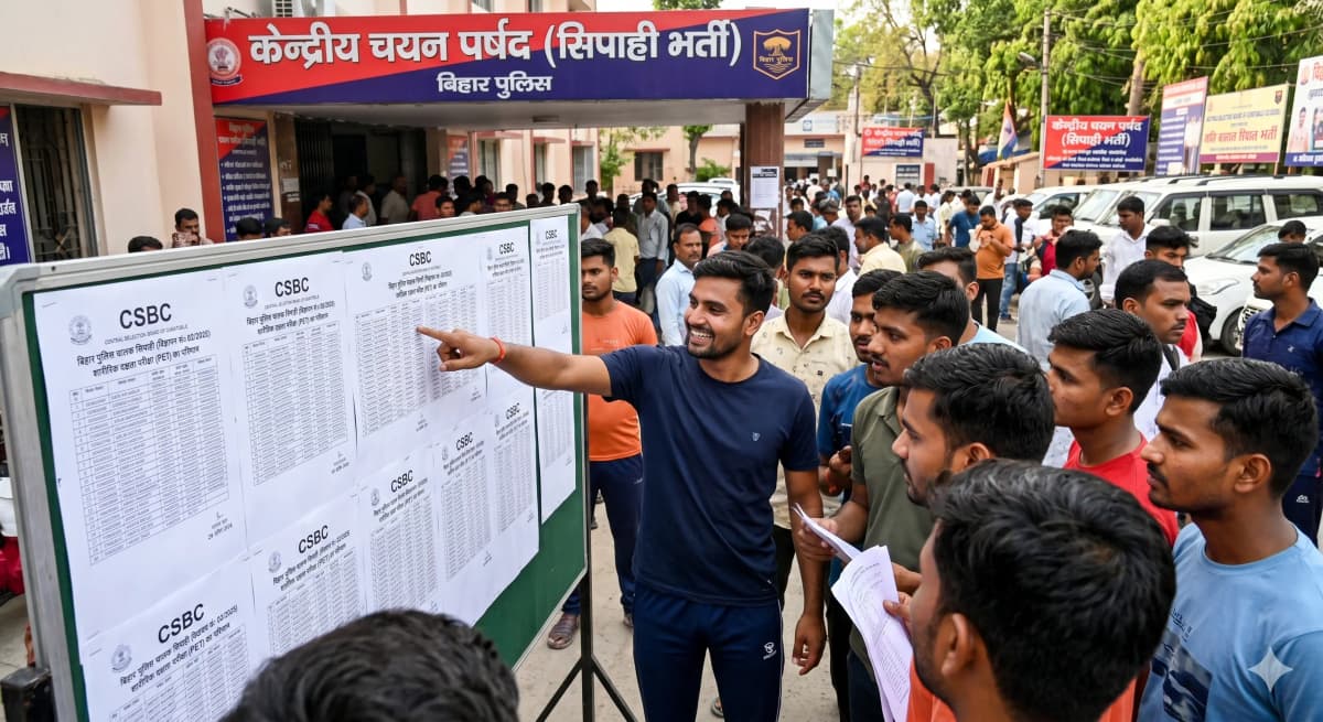 CSBC Bihar Police Driver PET Result 2026