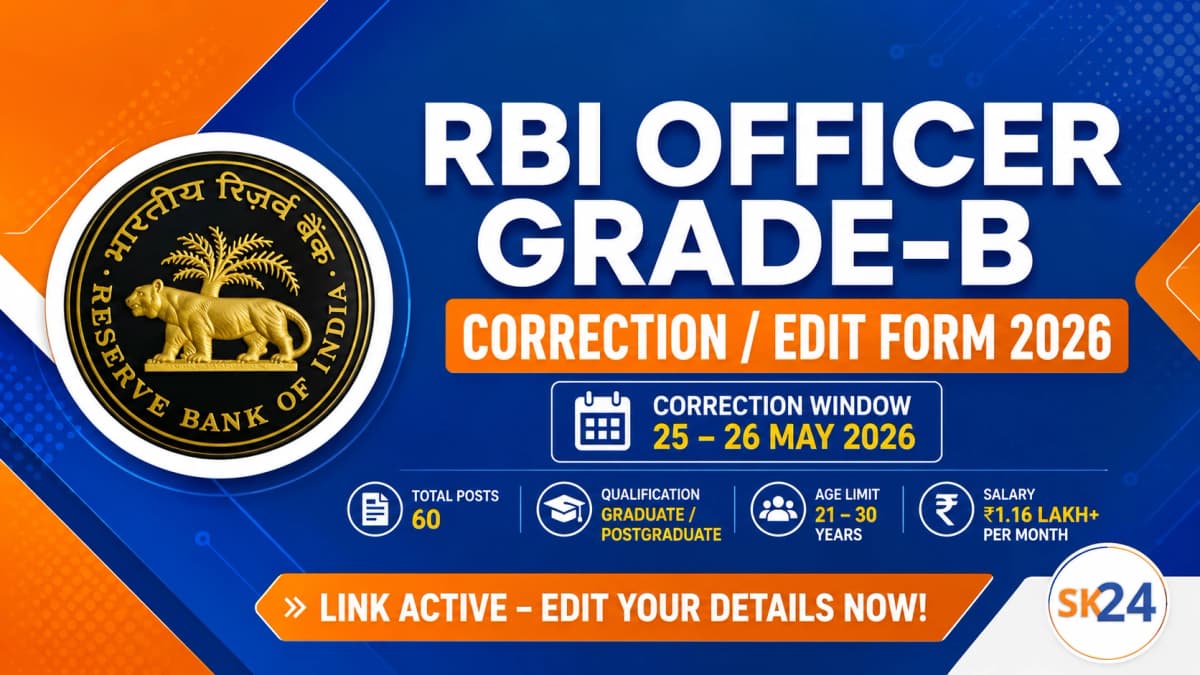 RBI Officer Grade-B Recruitment 2026