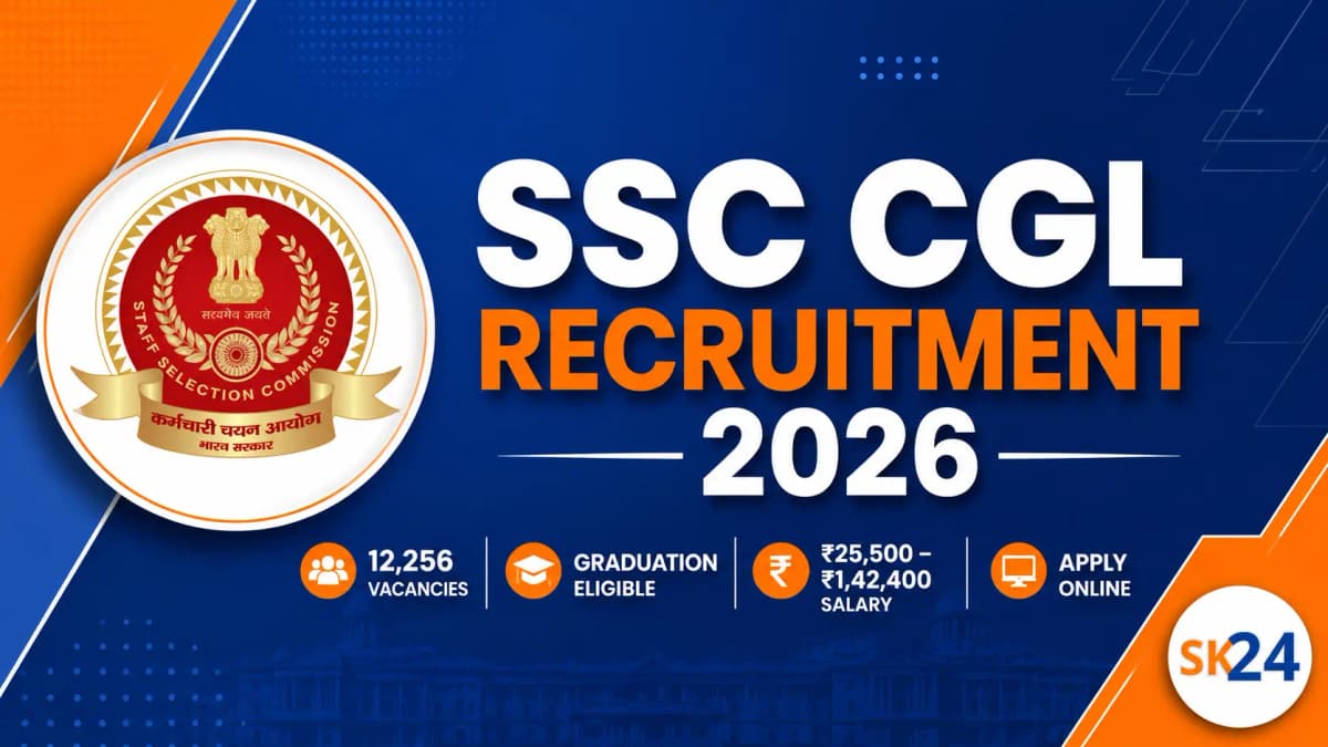 SSC CGL Recruitment 2026: Apply Online for 12,256 Vacancies, Eligibility, Salary & Last Date